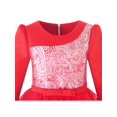 thumbnail image 4 of Girls Dress Red Tiered Layers Holiday Party Pageant Dress 8 Years, 4 of 8