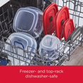 thumbnail image 2 of Rubbermaid Vented Lids BPA Free Plastic Food Storage Containers, Set of 21 (42 Pieces Total), Racer Red | Reusable & Stackable, 2 of 8