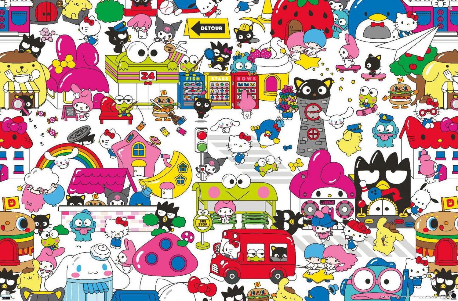 Hello Kitty and Friends: - Group Wall Poster, 22.375" x 34"