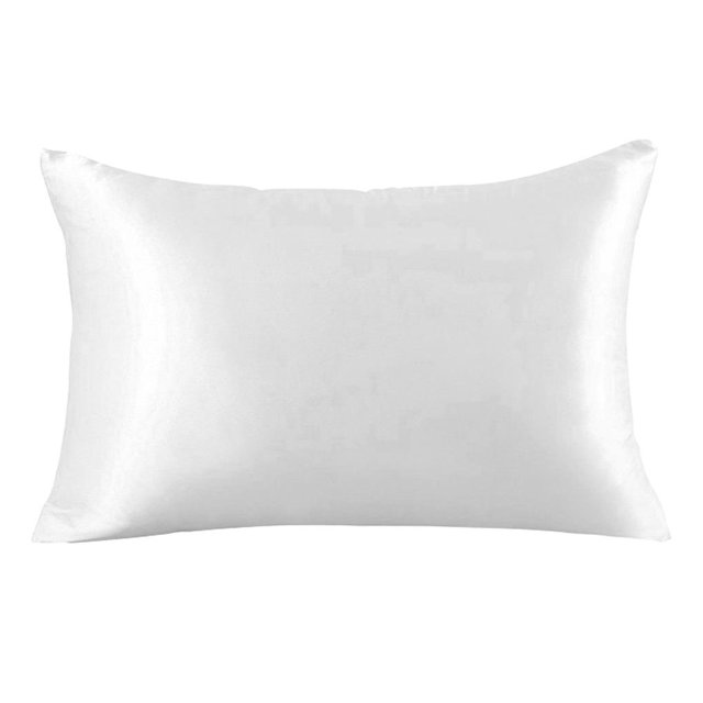Simple Design Pillowcase Home Dorm Apartment Hotel Pillow Cover Solid Color Bed Pillow Case, White