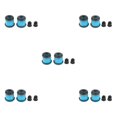 thumbnail image 3 of Decodeary Skateboard Rebuild Kit Bushings Washers for Pivot Cups for 2 Trucks 3.25in Blue 3.25 Inch 5Set, 3 of 6