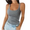 thumbnail image 1 of Birdeem Débardeurs Unis pour Femmes Sans Manches à Encolure en U T-Shirt de Base d'Été Décontracté pour l'Entraînement, 1 of 7