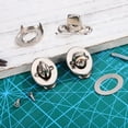 thumbnail image 4 of Miangastore 20 Sets Tarp Grommet Fasteners Turn Button Fasteners Eyelet And Stud Fastener Mounting Screws For Canvas Marine Fastener Turn Buttons, 4 of 9