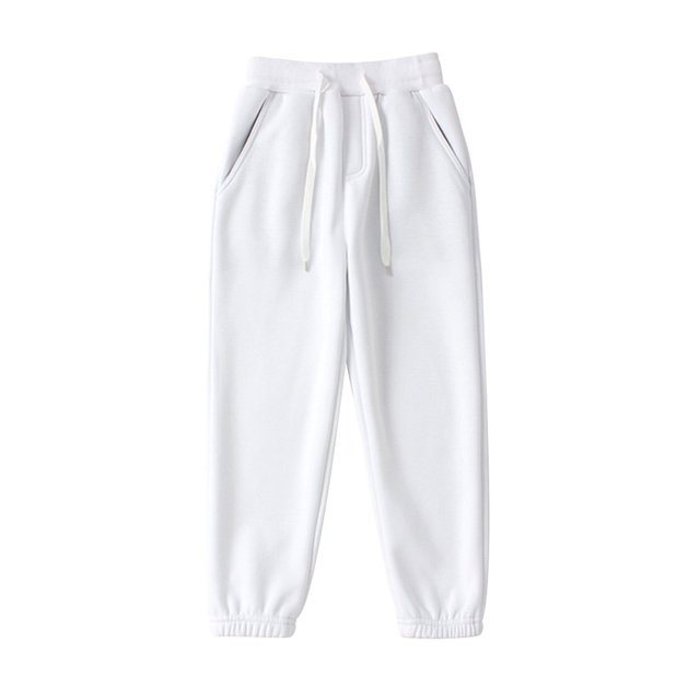 CHUANK Kids Boys Girls Sweatpants Workout Pants High Waisted Drawstring Trackpants Cinch Bottom Trousers