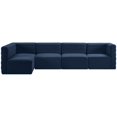 thumbnail image 4 of Meridian Furniture Quincy Sectionnel Modulaire en Velours Bleu Marine, 4 of 13
