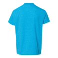 thumbnail image 2 of Softstyle Youth T-Shirt, L, Heather Sapphire, 2 of 3