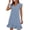Blue, variant on LOVZFMLL Summer Dresses for Women 2025 V Neck Cap Sleeve Ruffle Hem Smock Mini Dress Casual Beach Vacation Clothes for Women Black XXL