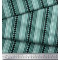thumbnail image 2 of Soimoi Rayon Fabric Stripe & Diamond Block Print Fabric by The Yard 56 Inch Wide, 2 of 2