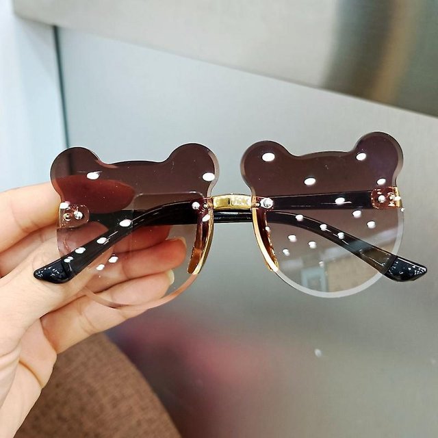 Lunettes de Soleil pour Enfants Mode 2022 Rétro Couleur Unie anti-UV Rondes Pratiques pour Enfants