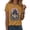 Yellow, variant on HUITKMM Cotton T Shirts Women Women's Halloween Graphic Print Short Sleeve T Shirt Casual Round Neck Tee for Summer Party Outfit with Jeans