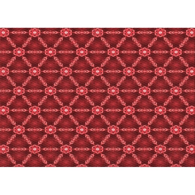 Ahgly Company Tapis Rectangulaire Lavable en Machine Intérieur Transitionnel Rouge Lave, 7 Pieds x 9 Pieds