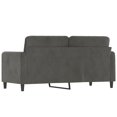 thumbnail image 3 of vidaXL 2-Seater Sofa Dark Grey 140 cm Velvet, 3 of 5