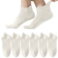 thumbnail image 4 of ylioge 6 Pack Mens Ankle Socks Lightweight Solid Breathable Multipack Non-Slip Low Cut Sock, 4 of 7