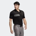 thumbnail image 4 of Adidas Mens 3-Stripes Chest Polo, S, BlackWhite, 4 of 7