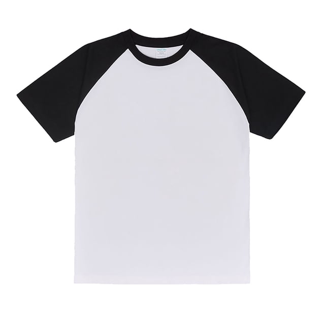 Ediodpoh Men’s Raglan Contrast T Shirt 230g Solid Color Retro Heavy Shoulder T Shirt Pure Cotton Matching Color Loose Short Sleeve Tops for Men Trendy BK1 XXL