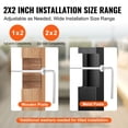 thumbnail image 3 of KFFKFF 20 Set Invisible Wire Railing Kit,T316 Stainless Steel 1/8" Concealed Receiver and Swage Stud Termination for Wire Railing,Swage Adjuster 1/8" for Wooden/Metallic Post,Wire Railing Components, 3 of 9
