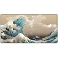 thumbnail image 1 of Large Mouse Pad 31.4 x 15.7inches 3mm XXL Extended Gaming Mouse Pad Mat with Non-Slip Base Stitched Mousepad for Computer,Office,Keyboard and Laptop-Waves，Waterproof Desk Mat, 1 of 5