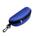 thumbnail image 1 of HEVIRGO Fashion Portable Zipper Eye Glasses Clam Shell Sunglasses Protect Hard Case Box, 1 of 9