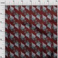 thumbnail image 2 of oneOone Viscose Chiffon Fabric Leaves Block Decor Fabric Printed BTY 42 Inch Wide, 2 of 4
