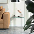 thumbnail image 3 of Gymax Tempered Glass End Table Transparent Sofa Side Accent Table Living Room, 3 of 10