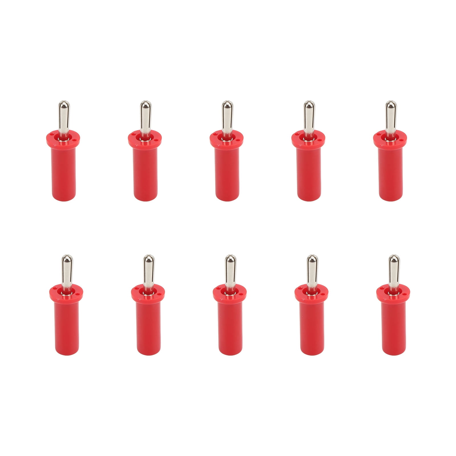 Banana Plug Speaker Cable Connector Banana Connector Banana Adapter 10pcs Banana Plug 4mm Cross Slot Gold Plated Brass Solder Type Connector For Speaker Cable
