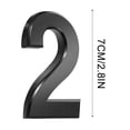 thumbnail image 2 of RXIRUCGD 3 Inch Black Modern House Numbers Mailbox Numbers 0-9 Self-Adhesive Street Door Home Address Metal Numbers For Outside Or Inside Signs Easy Install, 2 of 2