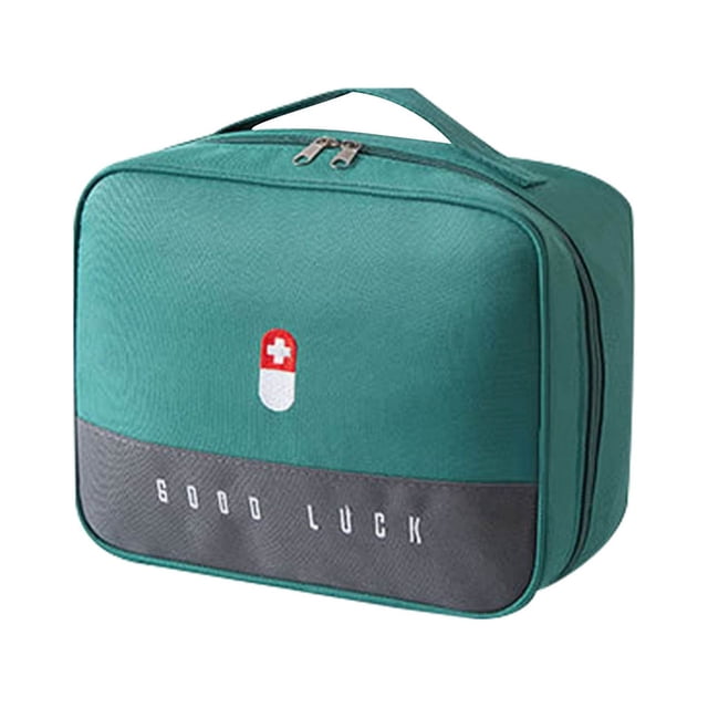 Pompotops Trousse de Premiers Soins Portable, Sac de Rangement de Voyage, avec Mini Sac pour Fournitures Médicales, Convient à la Randonnée Familiale en Plein Air, au Campeur, au Bureau et au Lieu de Travail Liquidation