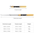 thumbnail image 4 of Winter Shrimp Fishing Rod Mini Ice Fishing Rod Metal Carbon Fishing Rod Anti Slip Wood, 4 of 8