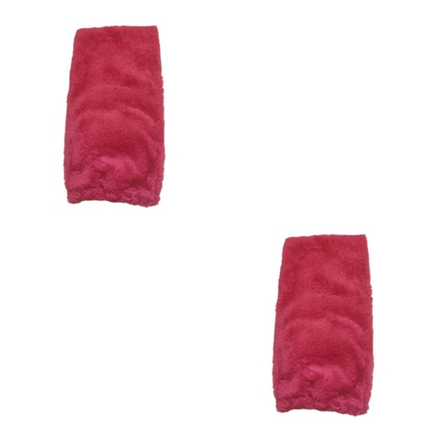 Decodeary Warm In Plush Over Knee Socks For Toasty Winter Days Comfortable Acrylic Fibers red 2Set