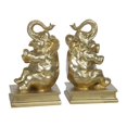 thumbnail image 1 of Sagebrook Home 15089 S/2 POLYRESIN ELEPHANT BOOKENDS, GOLD, 1 of 3
