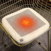 Dvkptbk Nylon Spandex Electric Heating Pad Winter Heating Pad USB Powered Portable Heated Seat Cushion Washable Seat Cushion Classroom Dormitory Household Heating Chair Cushion for Long Time Sitting
