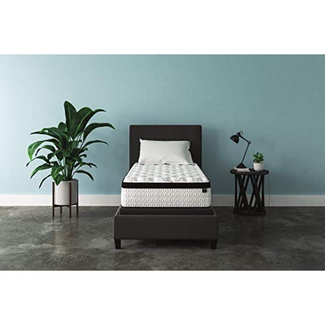 Signature Design by Ashley Chime Matelas Hybride Moelleux de 12 Pouces, Mousse Certifiée CertiPUR-US, Lit Simple