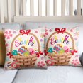 thumbnail image 4 of Hbdhejl Easter Pillowcase Rabbit Holiday Home Sofa Bedside Peach Skin Pillowcase, 4 of 4