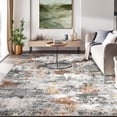 thumbnail image 2 of Twister.CK Washable Abstract Area Rug, 6' x 9' Boho Living Room Bedroom Rug Modern Non-Slip Non-Shedding Low Pile Throw Rug for Dining Room Home, Gray, 2 of 7