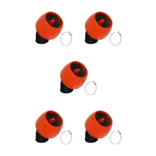 Youkk Filtre d'Admission pour Chopper Cruiser Bobber Orange 24-48mm 5Ensemble