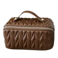 thumbnail image 1 of PU Cosmetic Bag Lightweight Makeup Box Portable for Holiday Gifts (Green), 1 of 9