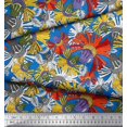 thumbnail image 3 of Soimoi Polyester Crepe Fabric Flower Artistic Fabric Prints by Yard 42 Inch Wide, 3 of 3