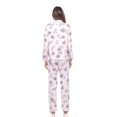 thumbnail image 4 of White Mark Women's Floral Long Sleeve Button-Down Pajama Set, 4 of 6