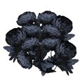 thumbnail image 4 of Wweixi 10pcs Plastic Artificial Flowers - Lifelike Beauty For Any Setting Artificial Silk Peonies Flowers black 5Set, 4 of 6