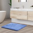 thumbnail image 2 of 1 Small Clara Clark Bath Mat Bathroom Rug - Absorbent Memory Foam Bath Rugs - Non-Slip, Thick, Cozy Velvet Feel Microfiber Bathrug, Plush Shower, Toilet- Floor Bathmats Carpet - Hunter Green - 17"x24", 2 of 6