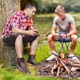 thumbnail image 4 of Costway Tabouret Pliant 2 Pcs 18"H Portable et Pliable Chaise de Camping avec Poignée Intégrée Noir, 4 of 10