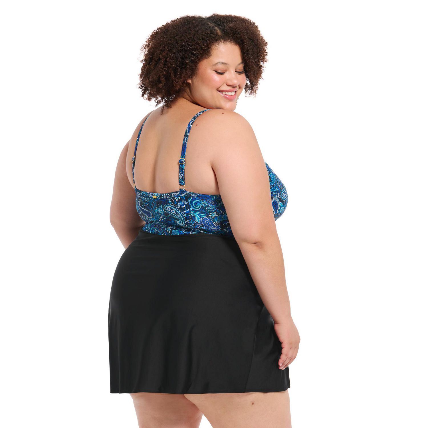 Maillot une-pièce Krista Plus à encolure en V croisée – bretelles ajustables deux façons