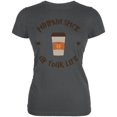 thumbnail image 1 of Halloween Pumpkin Spice Up Your Life Juniors Soft T Shirt, 1 of 1