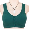 thumbnail image 1 of Plus Size Bras With Back Fat Coverage Woman's Embroidered Glossy Comfortable Breathable Bra Underwear No Rims Sleep Bras on Clearance, 1 of 5