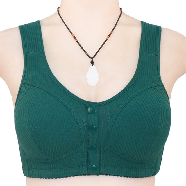 Plus Size Bras With Back Fat Coverage Woman's Embroidered Glossy Comfortable Breathable Bra Underwear No Rims Sleep Bras on Clearance