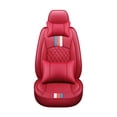 thumbnail image 3 of Maidao Car Seat Covers Leather Set for BMW for X4 2014-Present 5 Seats Front Rear Cushion Protector with Headrest Red, 3 of 7