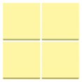 thumbnail image 1 of Clearance Sale Sticky Notes 3x3 Inches, 4 Pads Self-Stick Notes Bright Colors Sticky Notes, Post Notes for Study, Works, Daily Life Schools Supplies - Light Yellow, 1 of 7