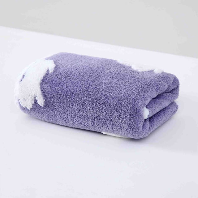 Tyidzon Towels for Bathroom Super Soft Velvet Rabbits Jacquards Hand Towel Super Absorbent Drying Gentle and Friendly