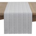 thumbnail image 1 of Saro Lifestyle 120’’ x 120’’ Gray Stitched Line Table Runner, 1 of 1