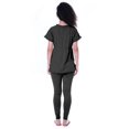 thumbnail image 4 of Moomaya Ensemble de Nuit pour Femmes Pyjama en Coton Tenue de Sommeil 2 Pcs Chemises de Nuit, 4 of 7
